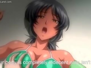 Vollbusig anime teenager im wollüstig badeanzug anspritzen part6