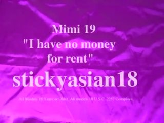 Stickyasian18 말라 붙은 mimi 19 지불 그만큼 임대