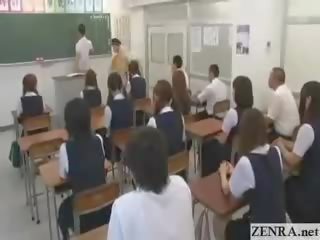 New Japanese Transfer Student Goes Naked In School CFNM