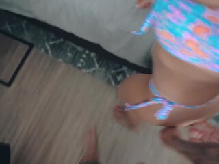 Littlebuffbabe creamiest كس و أزرق عيون بوف في بيكيني