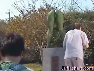 Őrült japán bronze statue moves part6