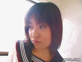 Teenaged 日本語 男女共學 給 她的 第一 cocksuck